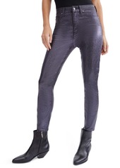 7 For All Mankind® (b)air Coated High Waist Ankle Skinny Jeans