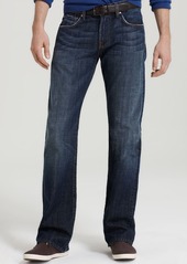 7 For All Mankind Brett A-Pocket Bootcut Fit Jeans in New York Dark