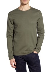 7 For All Mankind Cotton Blend Long Sleeve Crewneck T-Shirt