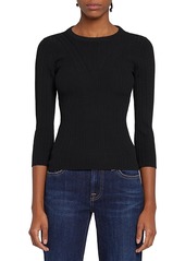 7 For All Mankind Cutout Back Rib Top