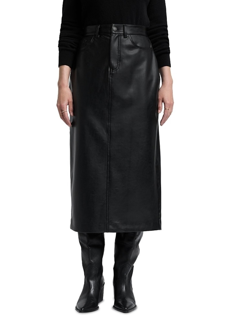 7 For All Mankind Faux Leather Skirt