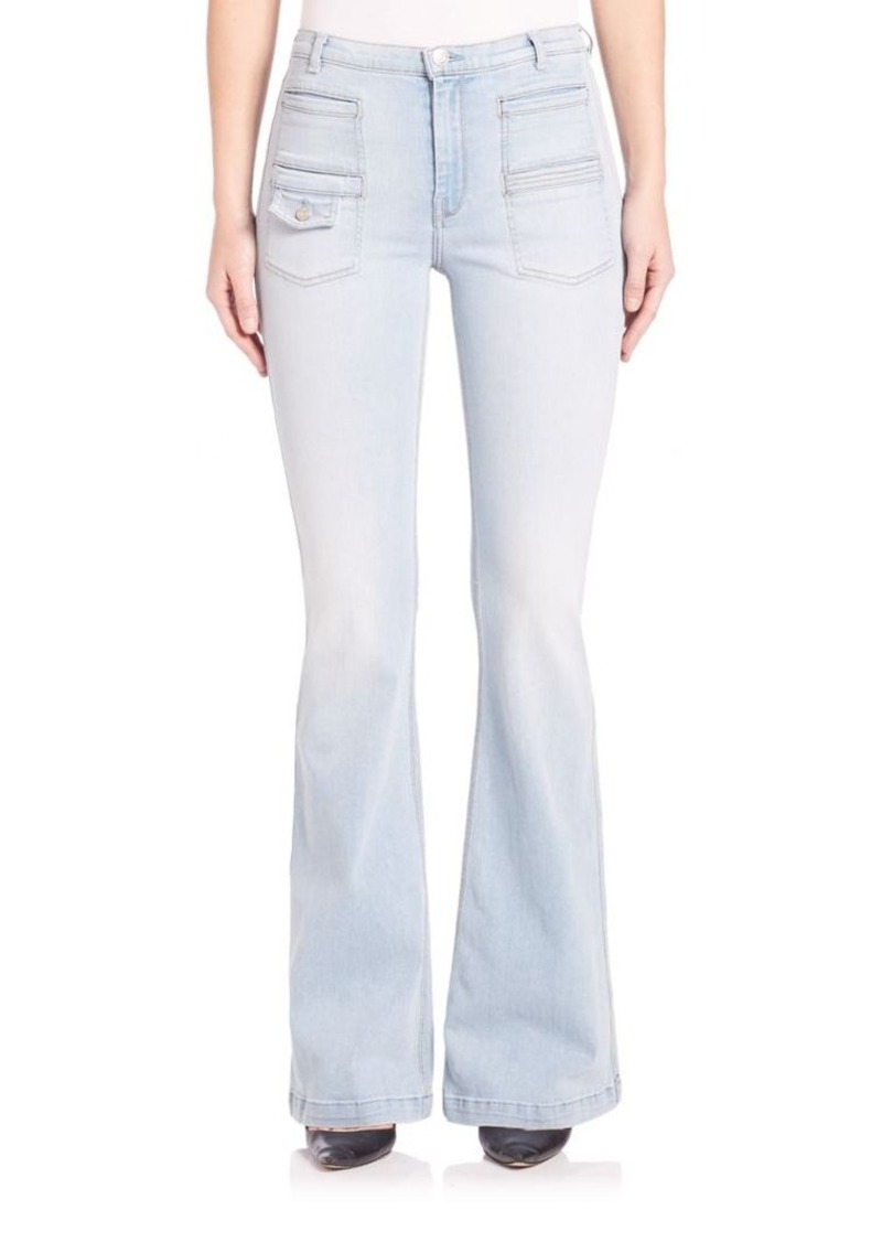 7 For All Mankind 7 For All Mankind Georgia Light Wash Vintage Flare ...