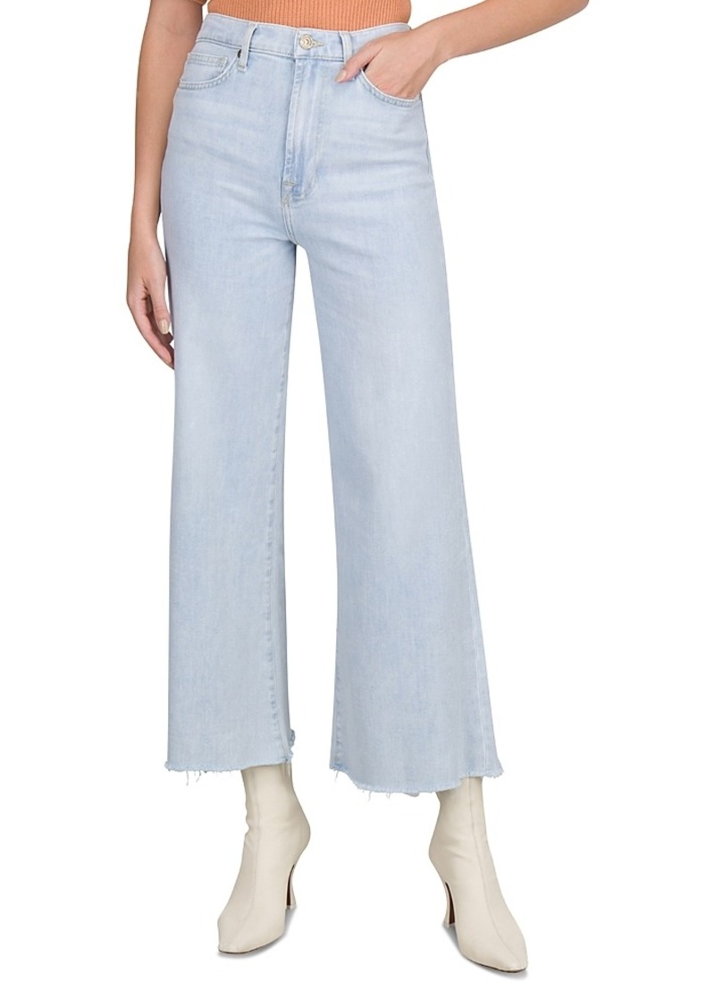 7 For All Mankind High Rise Ankle Flare Jeans in Summertime