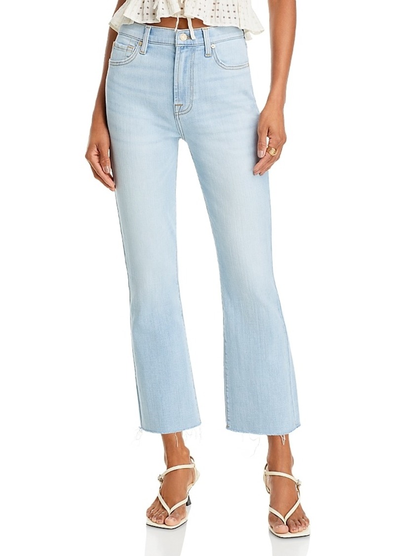 7 For All Mankind High Rise Ankle Slim Kick Jeans in Tammy 1