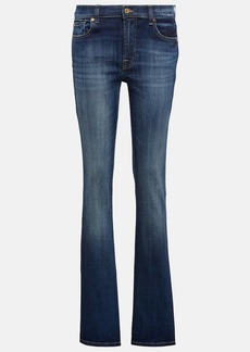 7 For All Mankind Low-rise bootcut jeans