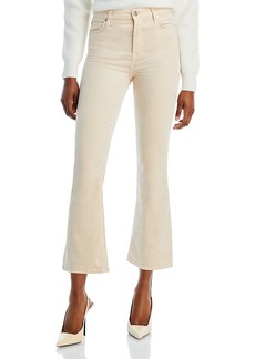 7 For All Mankind High Rise Slim Kick Flare Jeans in Tapioca