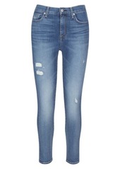 7 For All Mankind High Waist Ankle Skinny Jeans in Disautlitd at Nordstrom