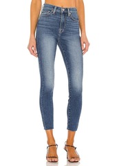 7 For All Mankind High Waist Ankle Skinny With Cut Hem