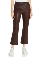7 For All Mankind High Waisted Coated Slim Kick Jeans