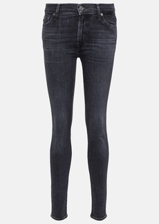 7 For All Mankind HW Skinny high-rise slim jeans