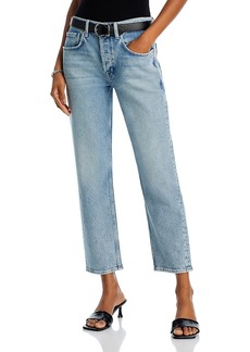 7 For All Mankind Julia High Rise Cropped Boyfriend Jeans in Serenade