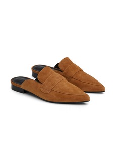 7 For All Mankind Leather Loafer Mule in Cognac Suede at Nordstrom Rack