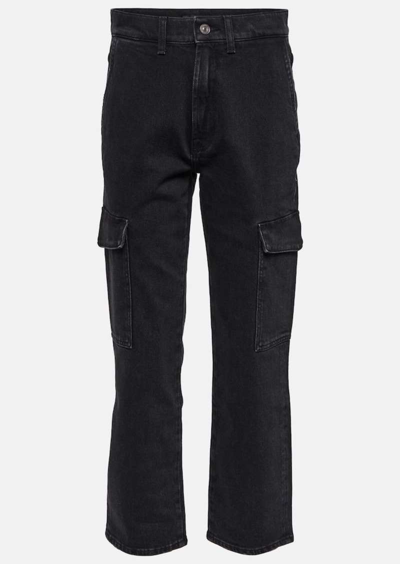 7 For All Mankind Logan Cargo cropped straight jeans