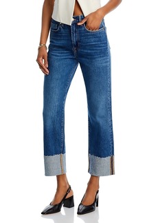 7 For All Mankind Logan High Rise Ankle Stovepipe Jeans in Explorer