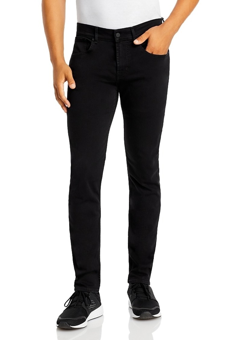 7 For All Mankind Luxe Performance Plus Slimmy Tapered Slim Fit Jeans in Black