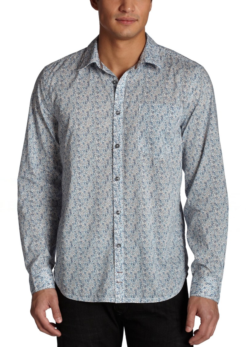 7 For All Mankind Men's Liberty Print Woven Shirt