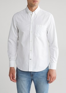 7 For All Mankind Oxford Button-Down Shirt in White at Nordstrom Rack