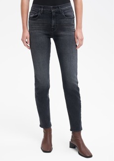 7 For All Mankind Peggi Tapered Straight Leg Jeans