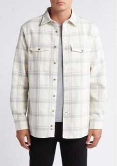 7 For All Mankind Plaid Cotton Overshirt