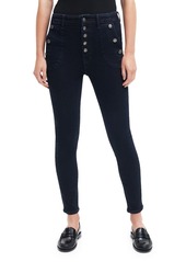 7 For All Mankind Portia High Rise Ankle Skinny Jeans in Joan Blue 