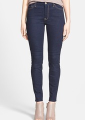 7 For All Mankind (R) High Rise Skinny Jeans in Rich Dark Rinse at Nordstrom