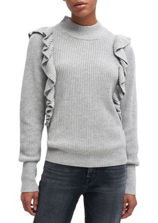 7 For All Mankind Ruffle Mock Neck Sweater