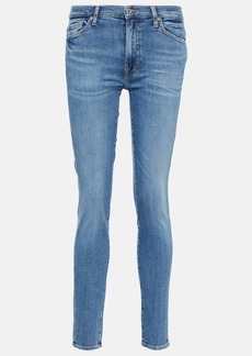 7 For All Mankind Slim Illusion Luxe high-rise skinny jeans
