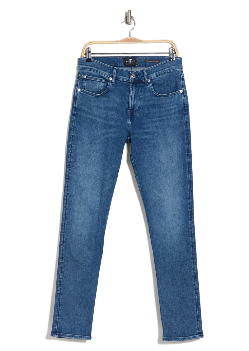 7 For All Mankind Slimmy Tapered Slim Fit Jeans in Maze at Nordstrom Rack