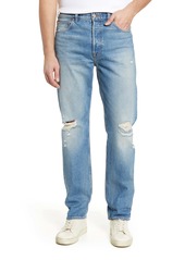 7 For All Mankind® Straight Leg Ripped Jeans (Canal)