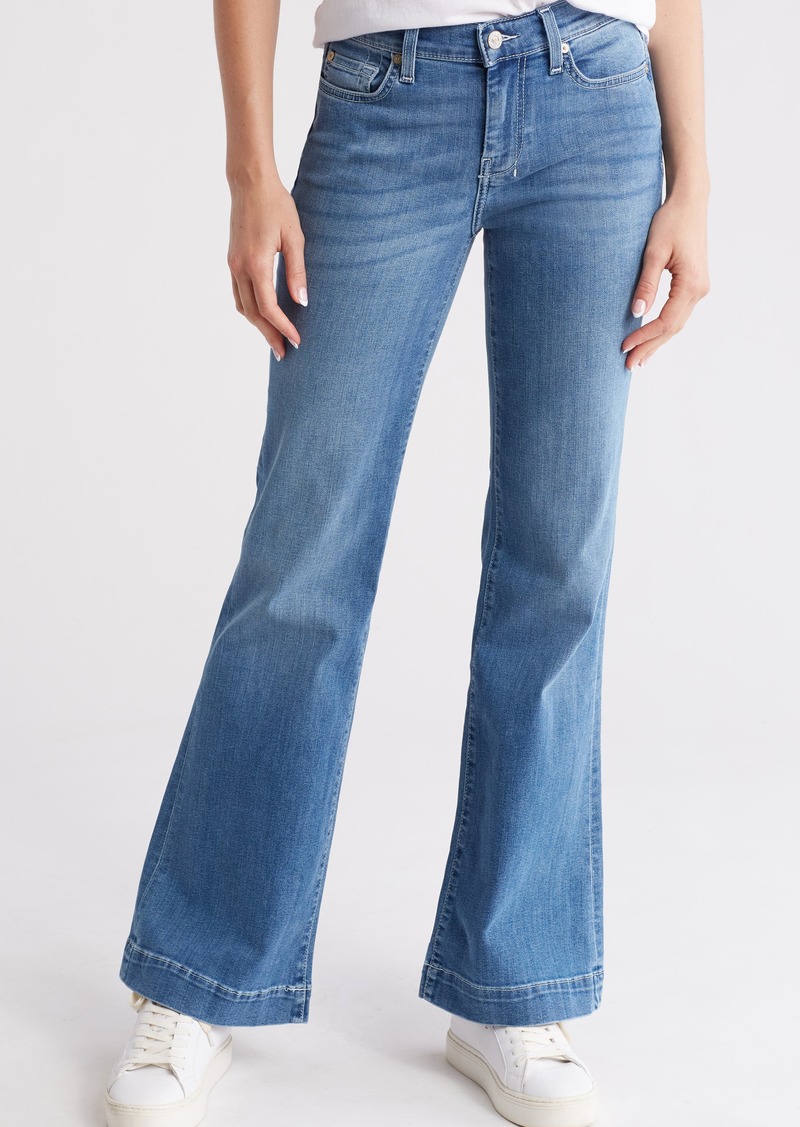 7 For All Mankind Tailorless Dojo Mid Rise Flare Jeans in Slim Evolution at Nordstrom Rack