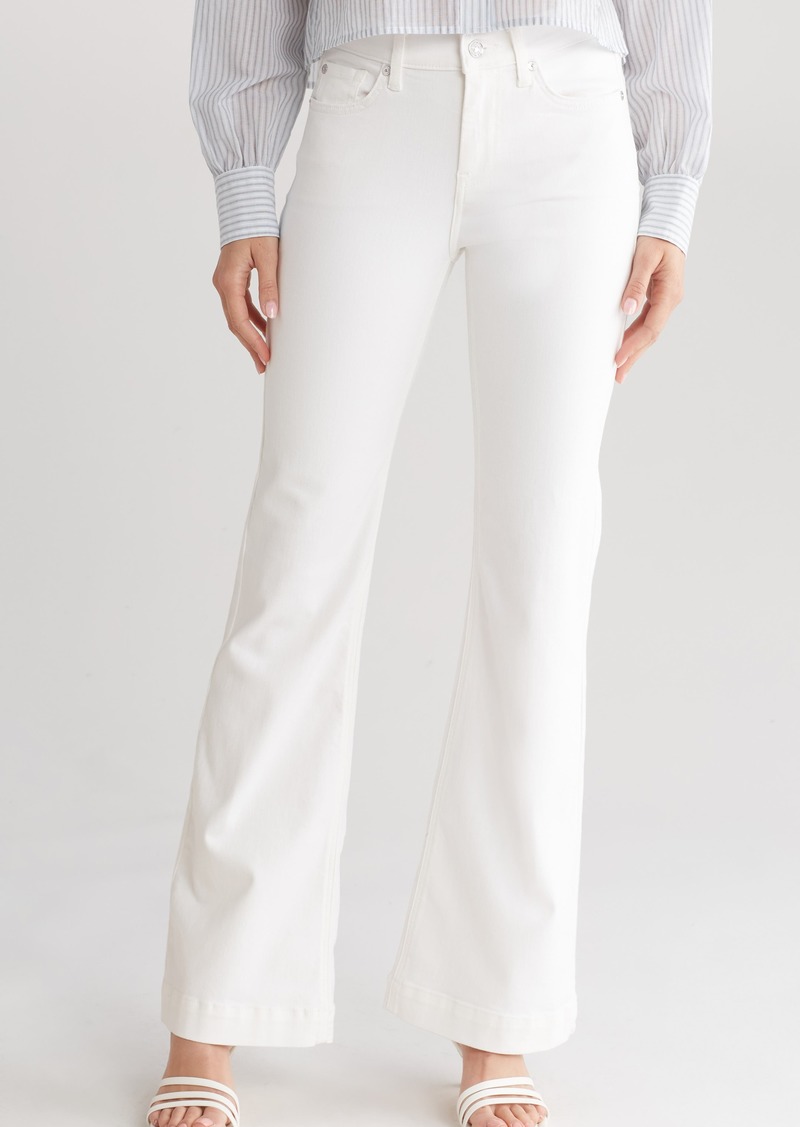 7 For All Mankind Tailorless Dojo Wide Leg Jeans in White at Nordstrom Rack