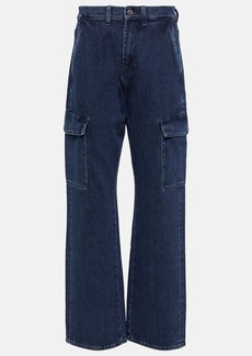 7 For All Mankind Tess Cargo high-rise straight jeans