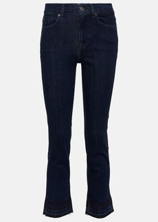 7 For All Mankind The Straight Crop mid-rise jeans