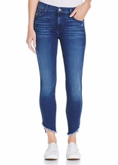 7 For All Mankind Women's Ankle Skinny Mid Rise Jeans