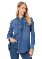 7 For All Mankind Women's Emilia Shirt with Studs