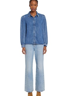 7 For All Mankind Womens Puffed Long-Sleeve Shirt