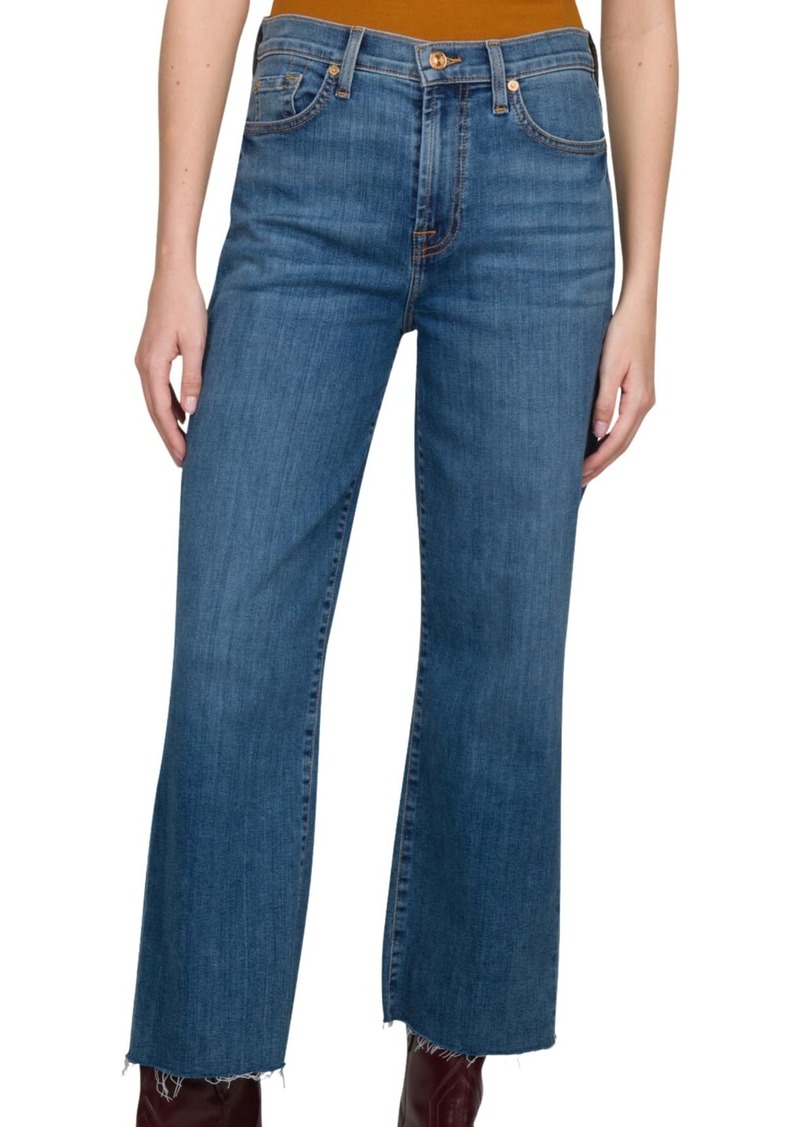 7 For All Mankind Women's Wide-Leg Crop Jeans in Alexa