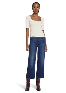 7 For All Mankind Womens Wide-Leg Crop in Alexa Jeans   US