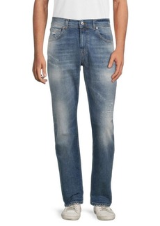 7 For All Mankind Adrien High Rise Straight Leg Jeans