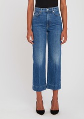 7 For All Mankind Baby Jo High Rise Crop Wide Leg Jeans