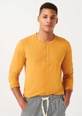 7 For All Mankind Bound Neck Henley in Apricot