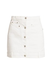 7 For All Mankind Button-Front Denim Pencil Skirt