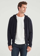 7 For All Mankind Cashmere Blend Hoodie in Navy
