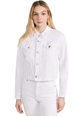 7 For All Mankind Classic Trucker with Cut Hem in Soleil