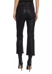 7 For All Mankind Coated High-Rise Slim Kick Pants