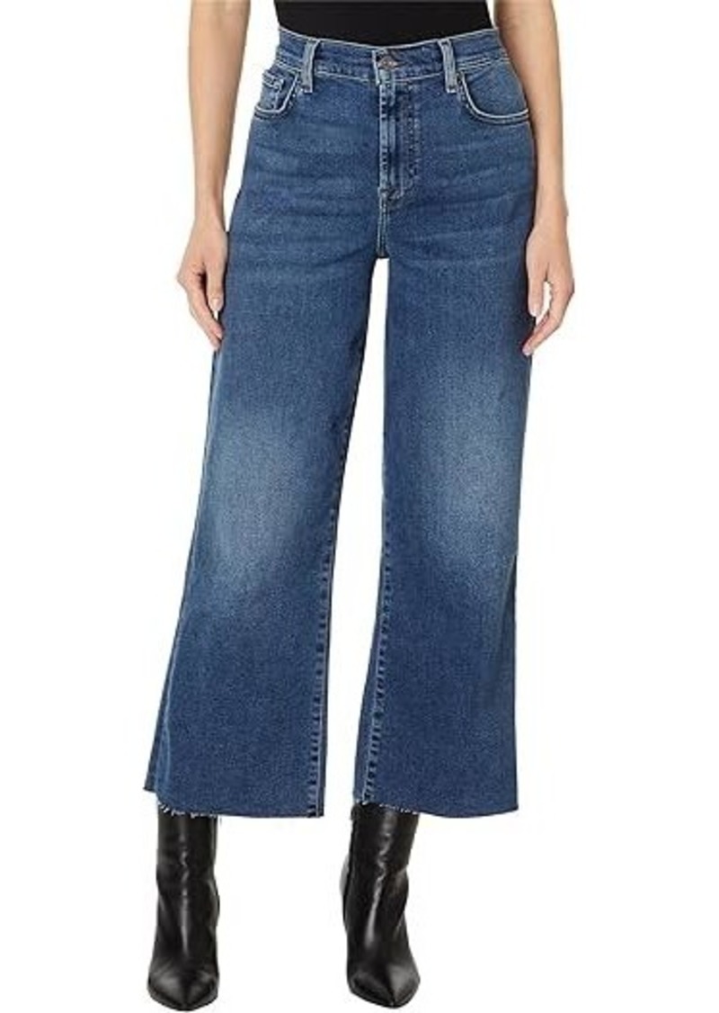 7 For All Mankind Cropped Alexa W/Raw Cut Hem