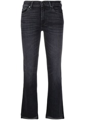 7 For All Mankind cropped skinny-fit jeans