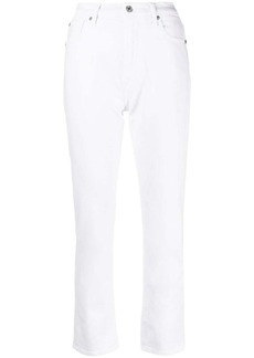 7 For All Mankind cropped slim-fit jeans