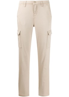 7 For All Mankind cropped slim-fit trousers