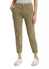 7 For All Mankind Darted Cotton-Blend Boyfriend Joggers
